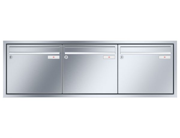 Renz Unterputz Eckrahmen | 10-0-35108 | 3-teilig 370x330x145 Edelstahl