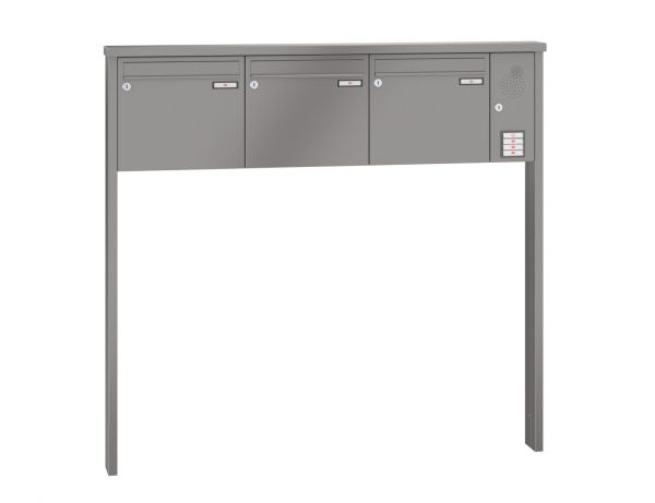 Renz Briefkastenanlage Tetro 3-teilig 370x330x100 mm lackiert mit Inst.-Kasten rechts