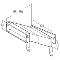 Kasten 300 x 110 x 185 - 250 mm  | 8 L
