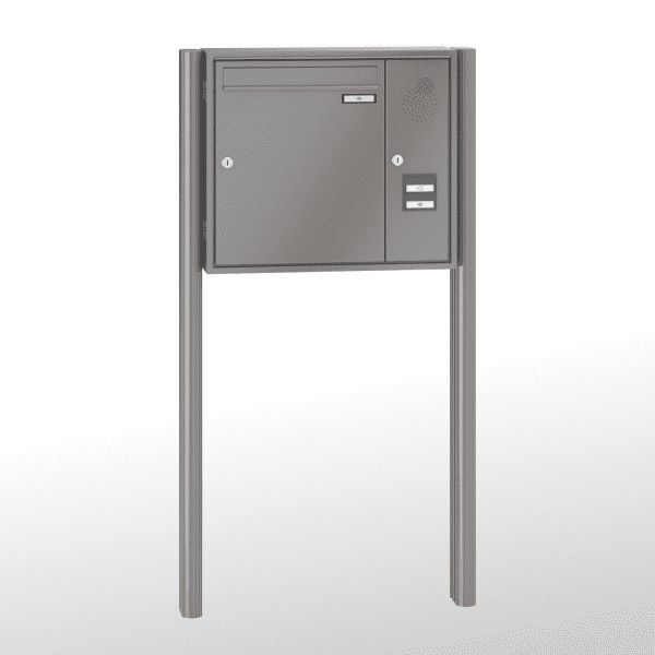 Renz Briefkastenanlage Quadra 1-teilig 370x440x145 mm lackiert mit Inst.-Kasten rechts