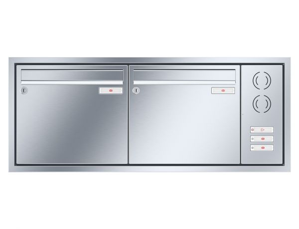 Renz Unterputz Eckrahmen | 10-0-25911 | 2-teilig 370x330x100 Edelstahl, IK rechts