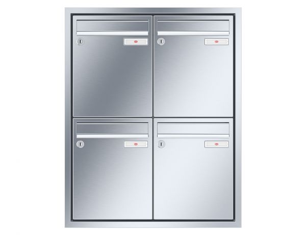 Renz Unterputz Eckrahmen | 10-0-25893 | 4-teilig 260x330x100 Edelstahl