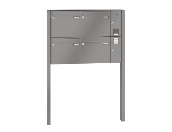 Renz Briefkasten freistehend Basic (B) mit Installationskasten | 10-​0-25058 | Kasten 370x330x100 |4