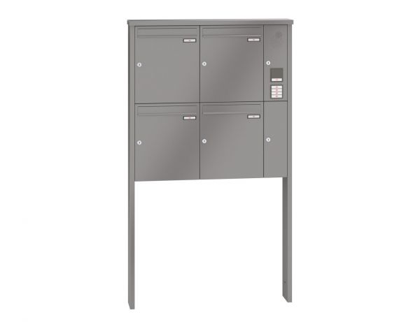 Renz Briefkastenanlage Tetro 4-teilig 370x440x145 mm lackiert mit Inst.-Kasten rechts