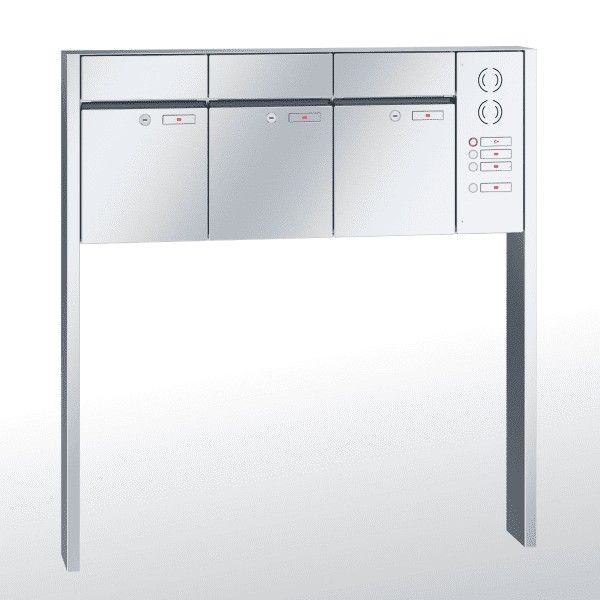 Renz Plan freistehend | 60-0-60086 | 3-teilig 300x440x160 Edelstahl, IK rechts