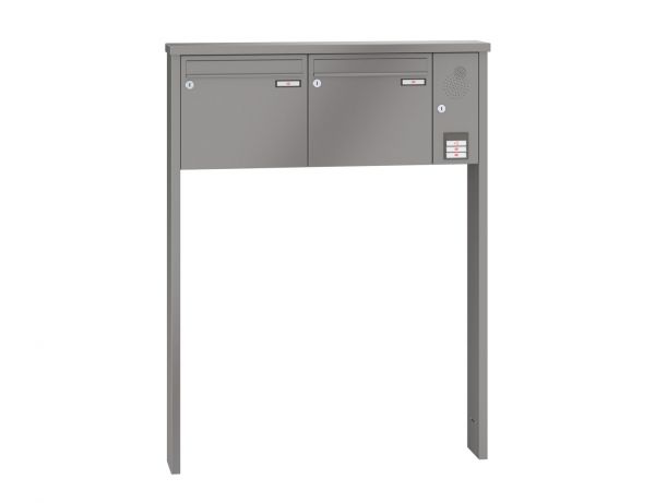 Renz Briefkastenanlage Tetro 2-teilig 370x330x145 mm lackiert mit Inst.-Kasten rechts